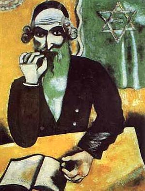 Marc Chagall - Rabbi the Pinch of Snuff
